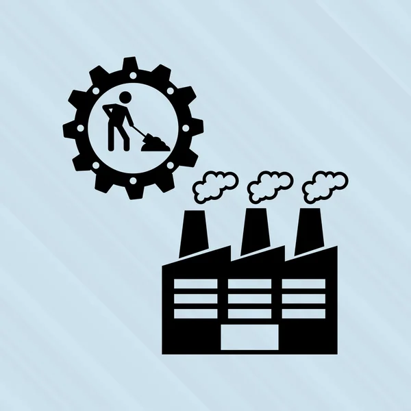 Concepção de instalações industriais — Vetor de Stock