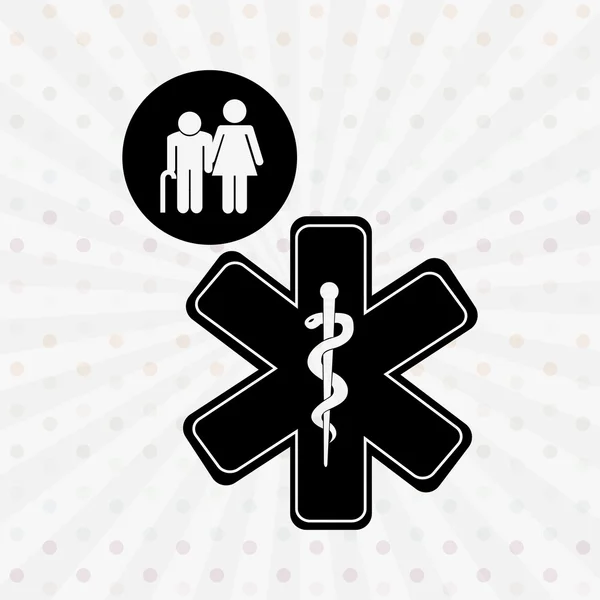 Conception de soins de santé familiale — Image vectorielle