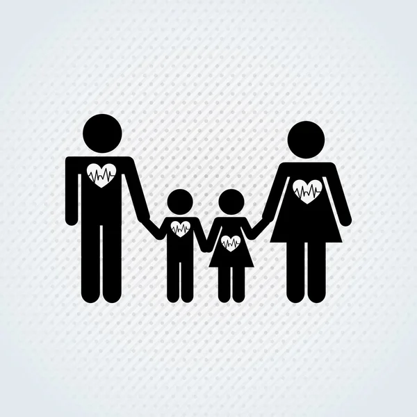 가족 의료 디자인 — 스톡 벡터