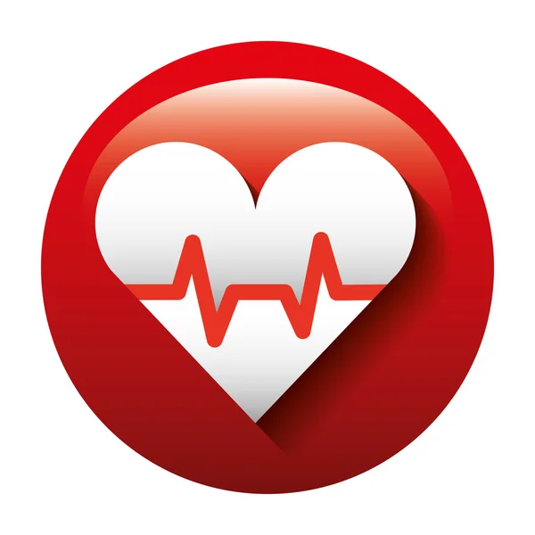 Hart gezondheid vector — Stockvector
