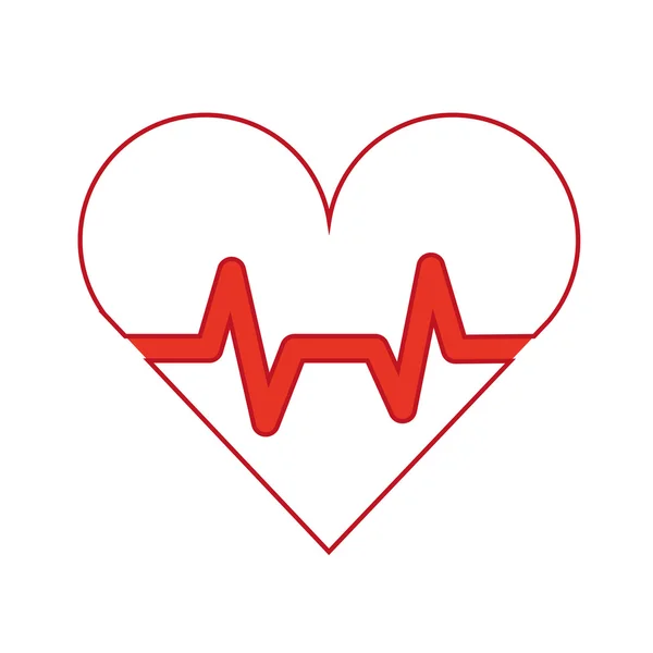 Vetor de saúde cardíaca — Vetor de Stock