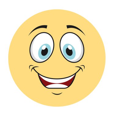 mutlu çizgi film simgesi