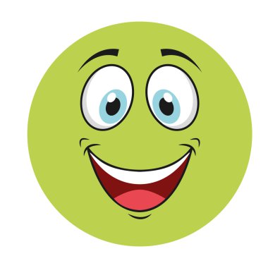 mutlu çizgi film simgesi