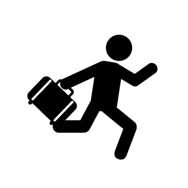 işadamı siluet vektör