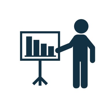 işadamı siluet vektör