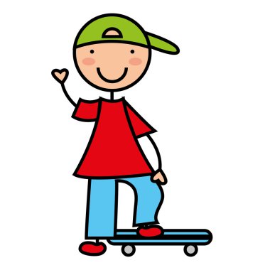 çizgi film çocuk simgesi