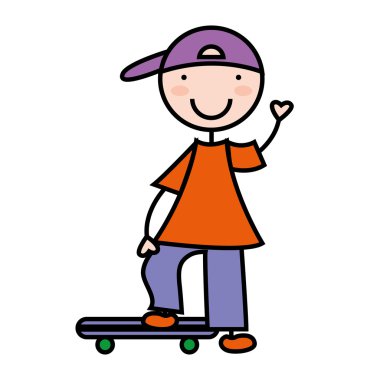 çizgi film çocuk simgesi