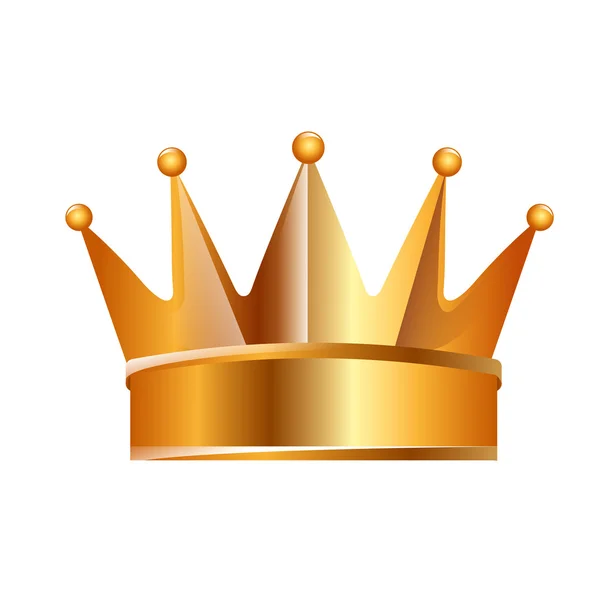 Gold crown vector — Stock Vector