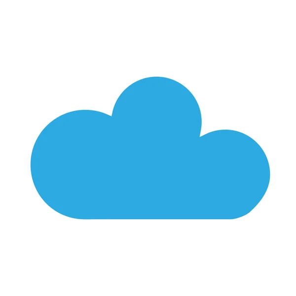 Blue cloud vector — Stock Vector