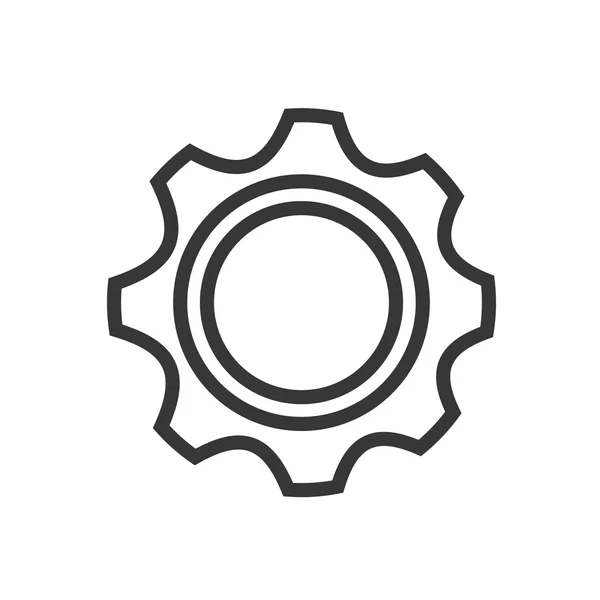 Gear machinery icon — Stock Vector
