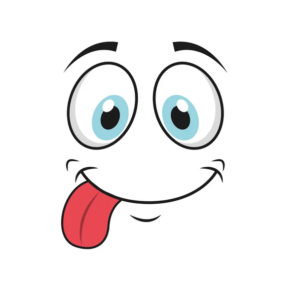 Icono de dibujos animados feliz — Vector de stock