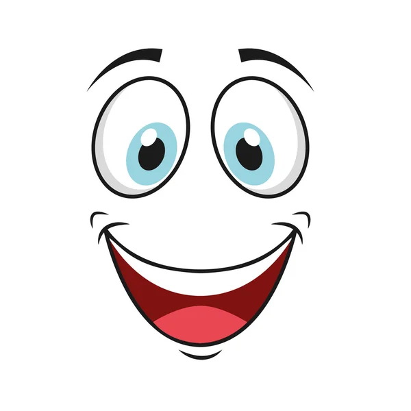 Icono de dibujos animados feliz — Vector de stock