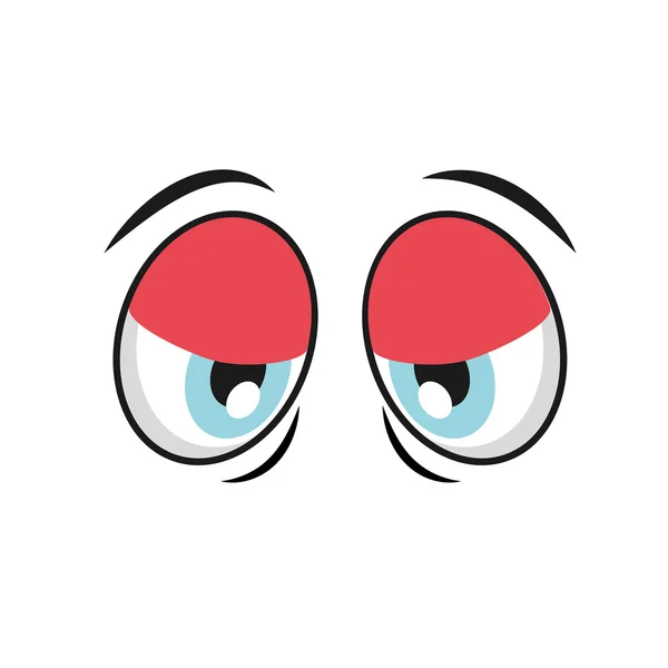 Cartoon eyes icon — Stock Vector