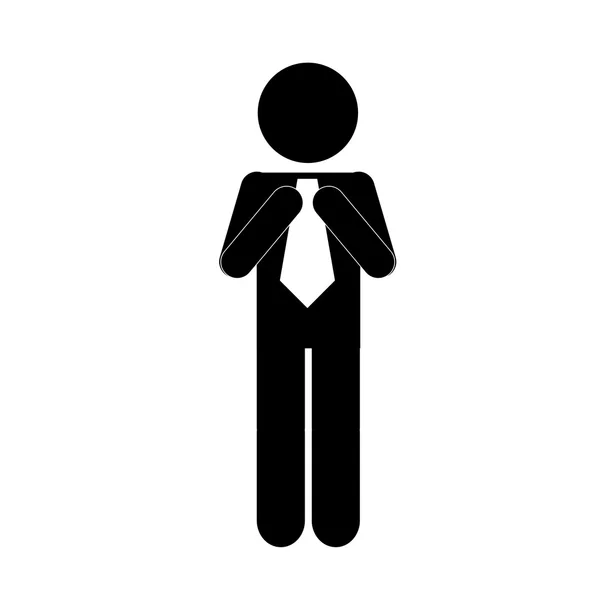 Vecteur silhouette homme d'affaires — Image vectorielle