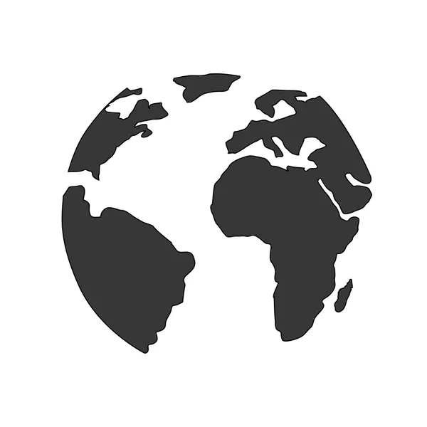 Planet globe icon — Stock Vector