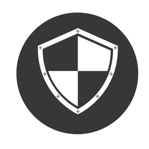 Icono de objeto de escudo — Vector de stock