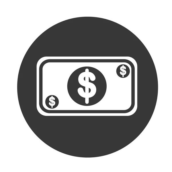 Icono de símbolo de dinero — Vector de stock