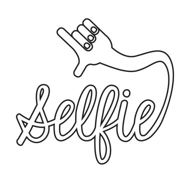 selfie kelime hat simgesi