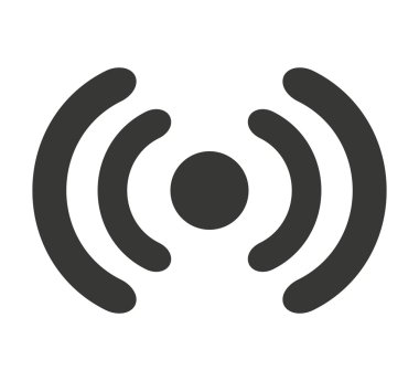 WiFi dalgalar sinyal simgesi