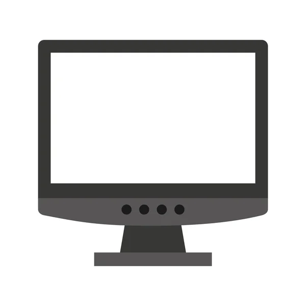 Moniteur ordinateur icône de bureau — Image vectorielle
