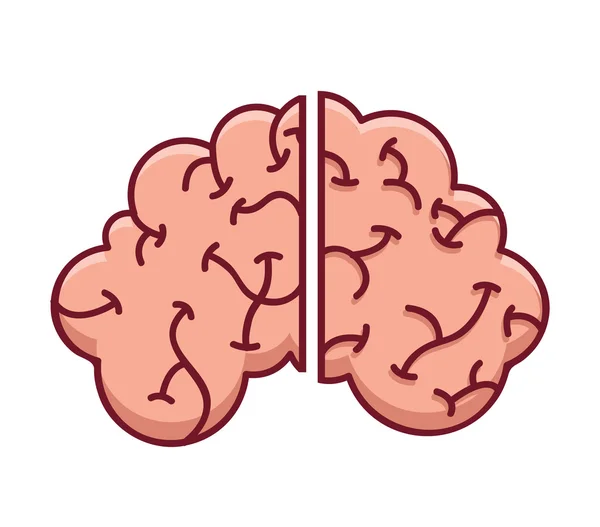 Brain storming mind icon — Stock Vector