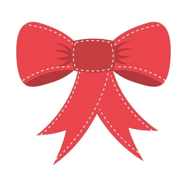 Bowntie ribbon elegant icon — Stock Vector