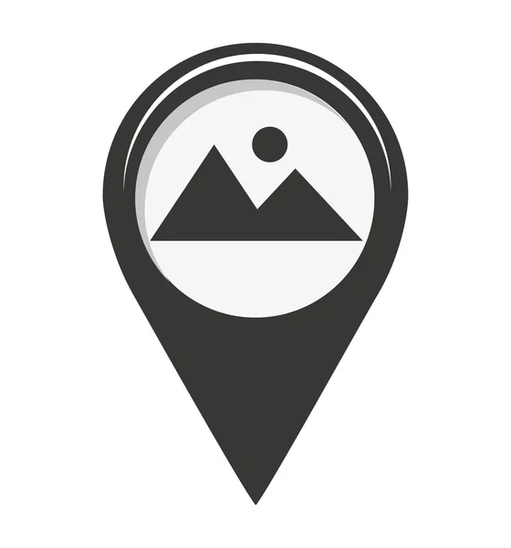 Pin marcador ubicación icono — Vector de stock