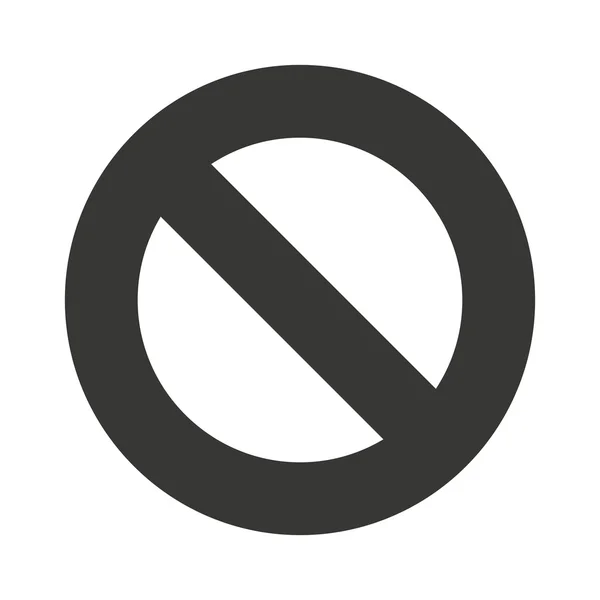 Denied symbol circle icon — Stock Vector