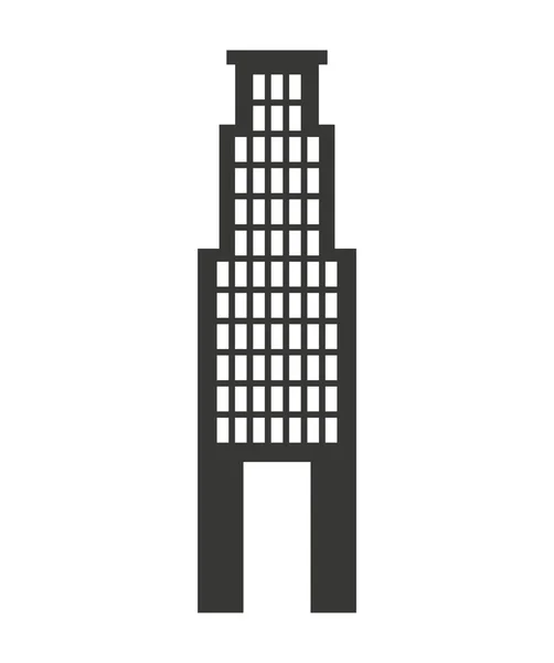 Bygga konstruktion silhouette ikonen — Stock vektor