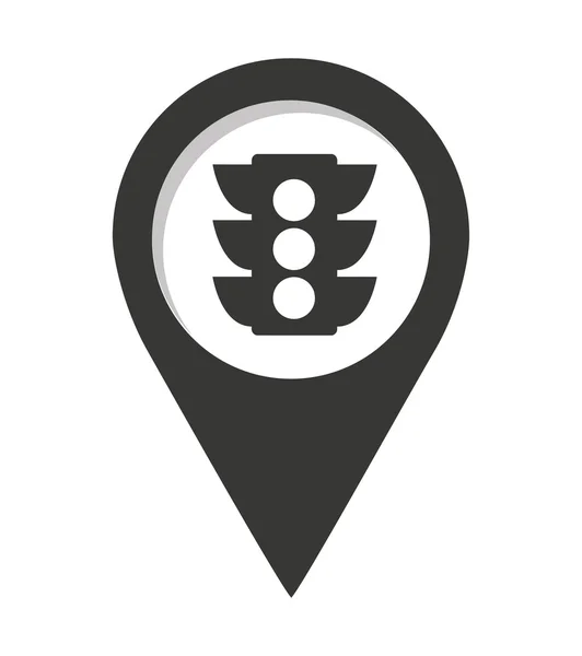 Ícone de localização do marcador de pinos —  Vetores de Stock