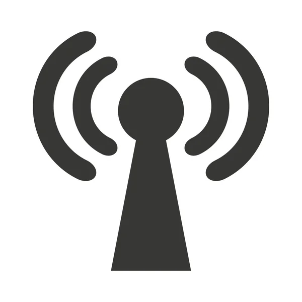 Ícone de sinal de ondas wifi —  Vetores de Stock