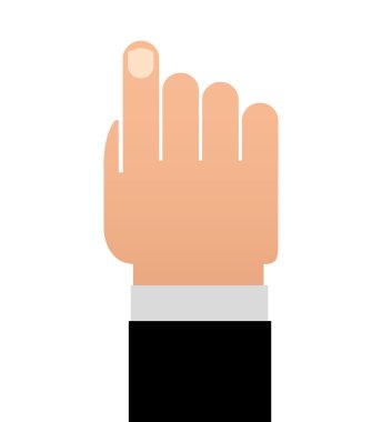 el insan parmağı dizin simgesi