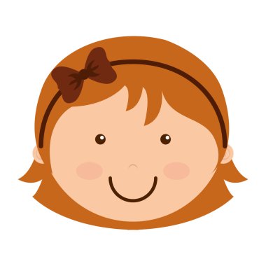 küçük kız gülümseme simgesi