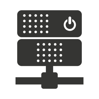 Ağ sunucu güç düğmesi simgesi