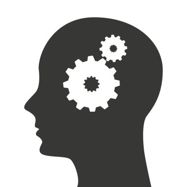 baş profil zihin simgesi