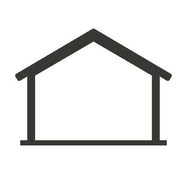 Edificio almacén icono de almacenamiento — Vector de stock