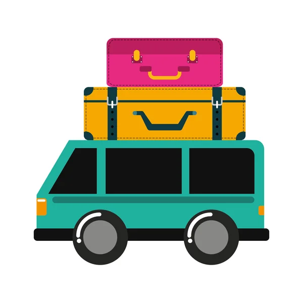 Auto autobus van ikona — Stockový vektor