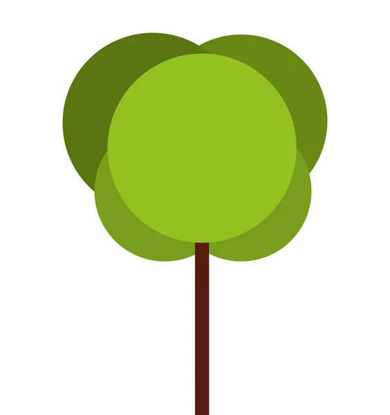 Árbol planta eco icono — Vector de stock