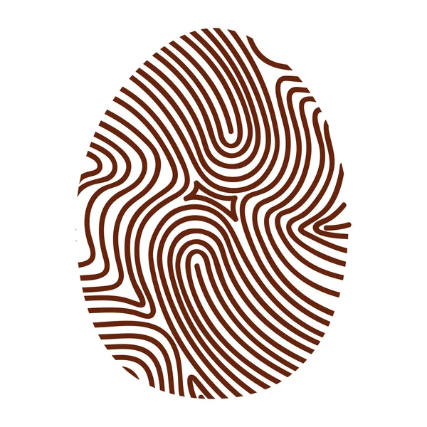 Значок эко-отпечатка пальца — стоковый вектор