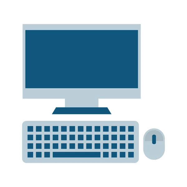 Monitor computer bureaubladpictogram — Stockvector