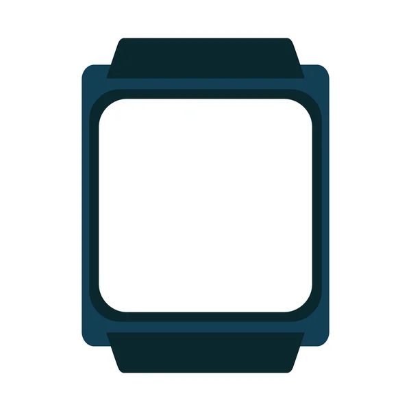 Horloge slim draagbare pictogram — Stockvector