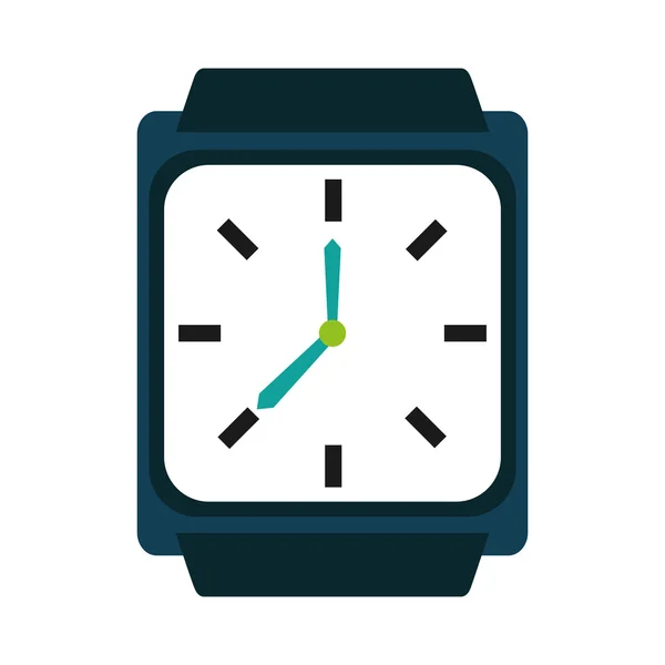 Horloge slim draagbare pictogram — Stockvector