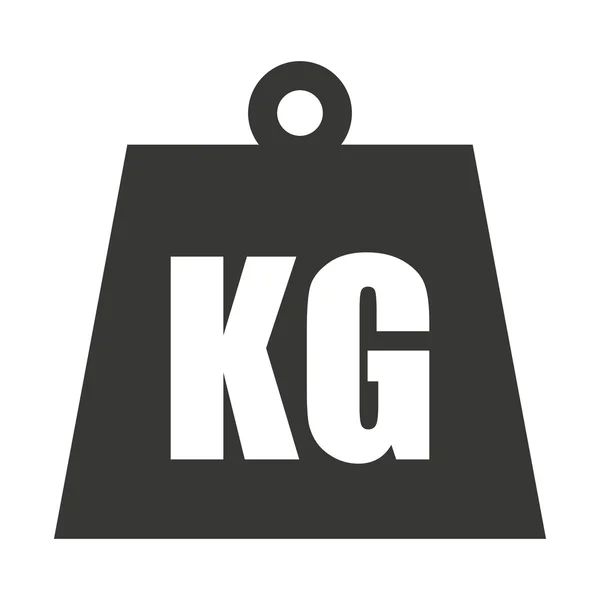 Kg ağırlık klasik metal — Stok Vektör