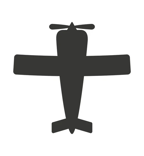 Vlakpictogram vliegtuig vliegen — Stockvector