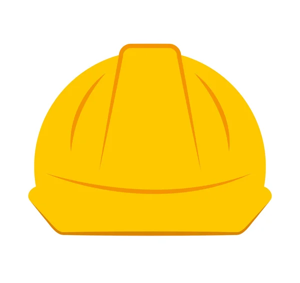 Helmet worker security icon — Stock Vector