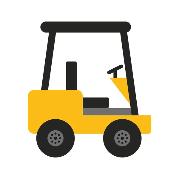 Forklift machine lifting icon — Stock Vector