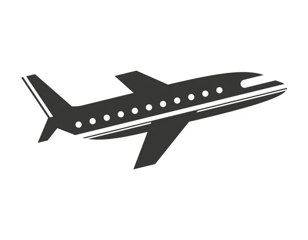 Самолет самолет летающий значок — стоковый вектор