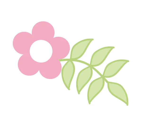 Virág virág természet ikon — Stock Vector