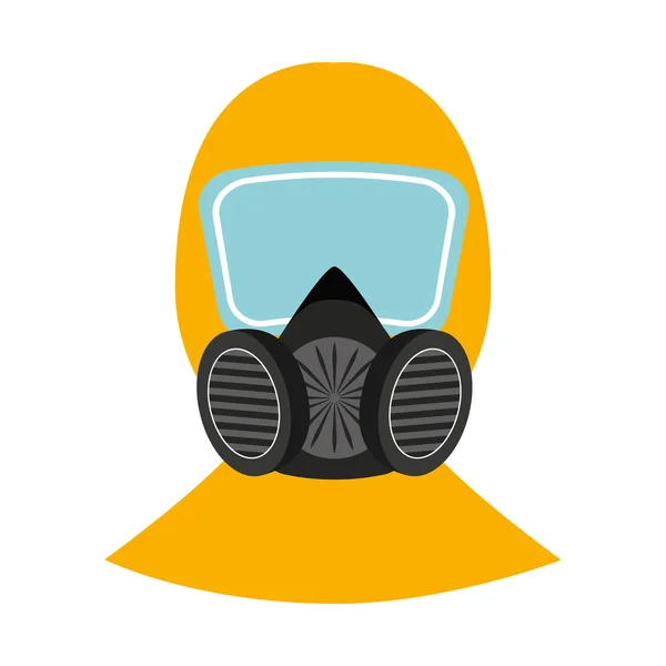Maschera protezione icona di lavoro — Vettoriale Stock