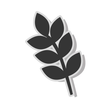 Buket yaprakları, izole düz simge.